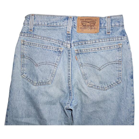 Vintage Levi’s 550 Relaxed Taper Jeans – Made in USA – Size 27x30 – Raw Hem - Picture 4 of 14